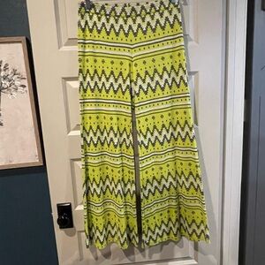 Vibrant Patterned Wide-Leg Pants